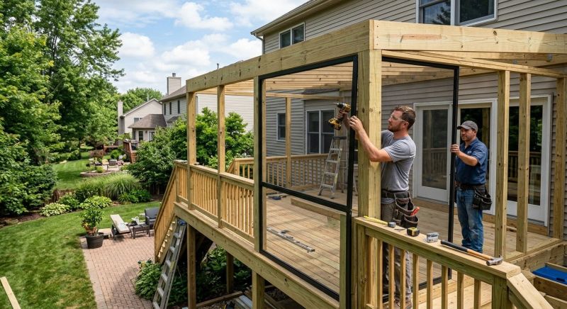 Enclosed Deck Installation in Knoxville, TN