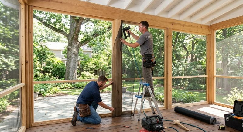 Enclosed Porch Construction in Knoxville, TN